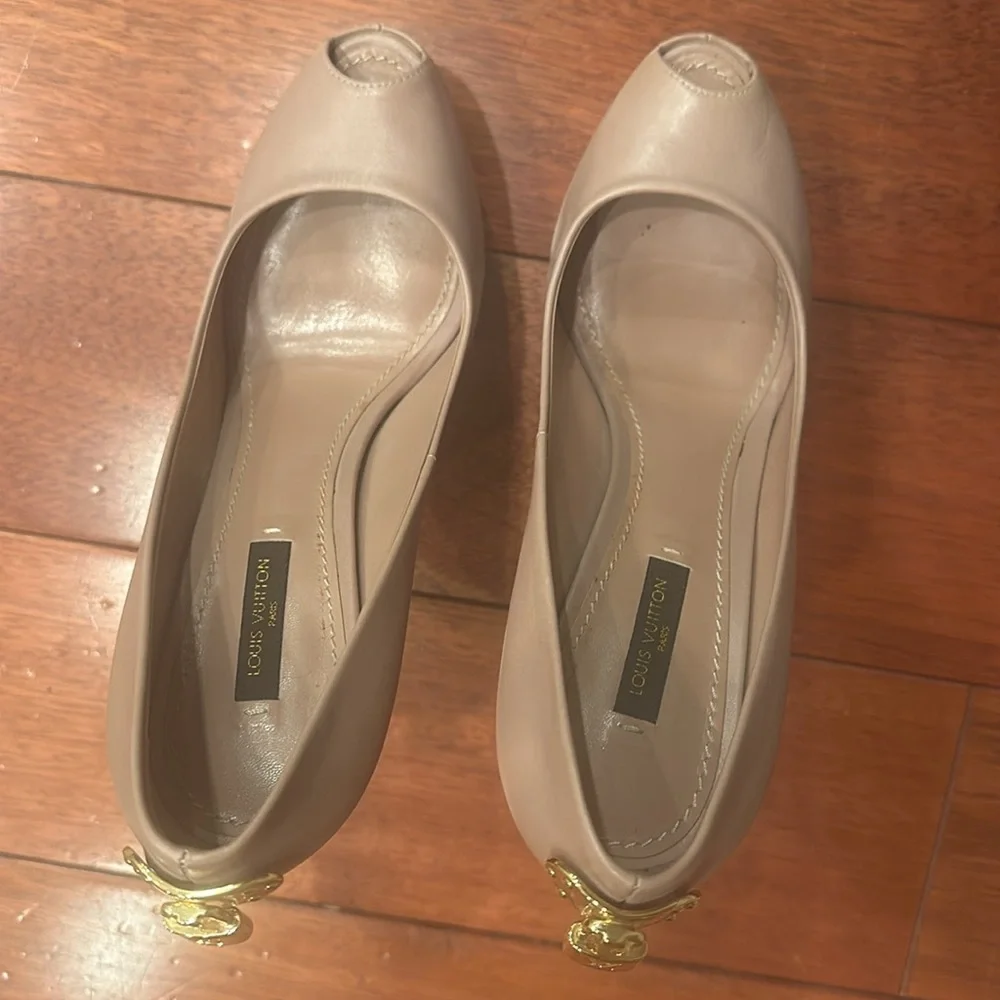 Louis Vuitton size 38 platform peep toe heel - Picture 4 of 9